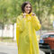 أزياء قابلة لإعادة الاستخدام إيفا شفافة مخصصة البلاستيك معطف المطر ماء أصفر معطف واق من المطر