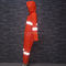 معاطف المطر BSCI للكبار ، بولي كلوريد الفينيل Hi Vis طويل معطف واق من المطر 1200 مم عرض برتقالي