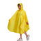 عرف طباعة المطر المعطف الأصفر الكبار ماء معطف واق من المطر