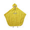 البوليستر مخصص للماء الأصفر النساء دراجة المطر المعطف